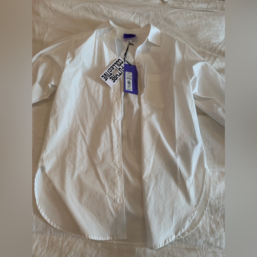 Brand new! White Oxford button down- size XXS